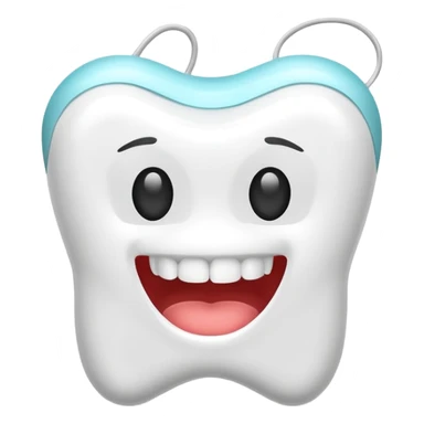 Dental floss  sticker