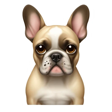 French bulldog beige with dark spots on the body sticker