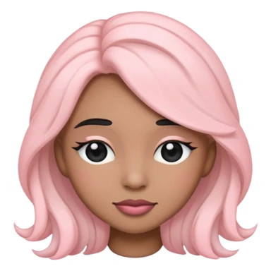 Black coquette emoji sticker