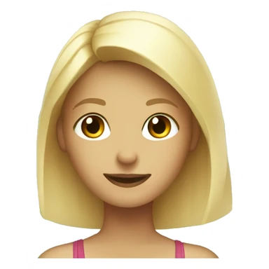 blonde girl under a palm tree sticker