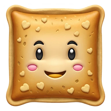 un tas de crackers carré aux graines sticker