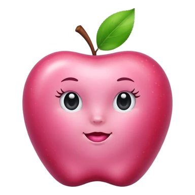 make apple-style emojis, make them pink, coquettish, aesthetic, cute, feminine sticker