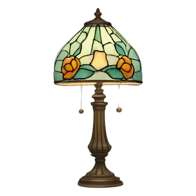 Tiffany lamp on a nightstand  sticker