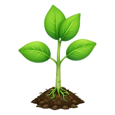 Make a sprout emoji sticker