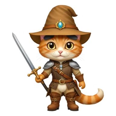 Puss in boots cat sticker