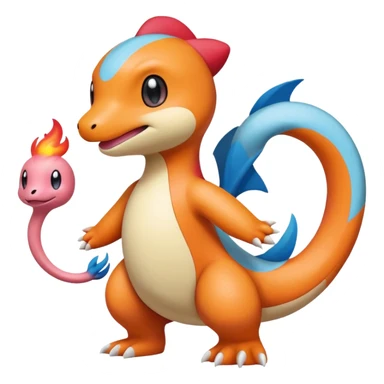 Mezprit-Charmander-Milotic-Oshawott-Pokémon-fusion, full body sticker