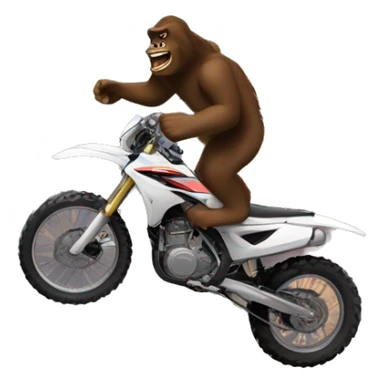 Big foot jumping the Grand Canyon on a dirtbike  sticker