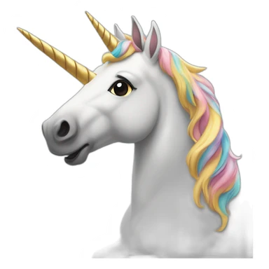 unicorn celebrating like di caprio sticker