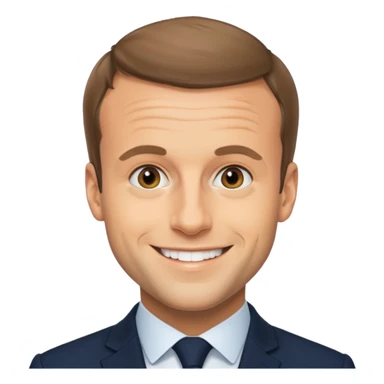 macron qui tire la la,gue sticker