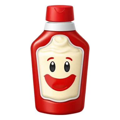 una bustina monoporzione di maionese e una ketchup da 10 ml sticker