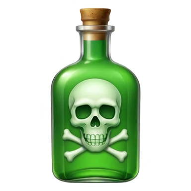 bottle of poison sticker
