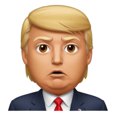 Trump  qui dit des gros mots dans une bulle et qui dit tg  sticker