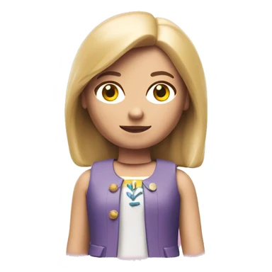 Playmobil girl sticker