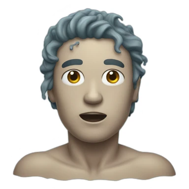 Drowning man sticker