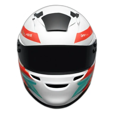 Lewis Hamilton in race helmet sticker