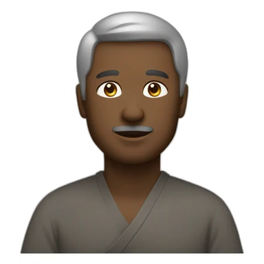 man who is a trader, being calm and zen  sticker