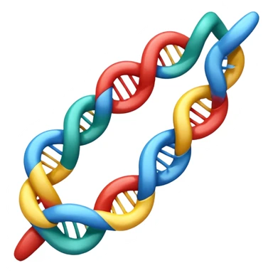 Single RNA strand (mRNA) modeled like a museum display: one strand only, gently twisting half-helix; glossy polymer appearance; ribose–phosphate backbone as a continuous ribbon; bases A U C G as colored plaques facing inward;  sticker