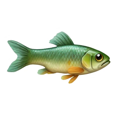 small freshwater fish found in diches and paddy fields in asia sticker