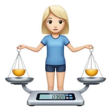 standing on digital scalesscales sticker