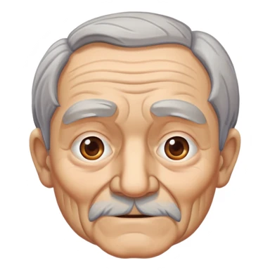 old man in outdoor portrait sticker