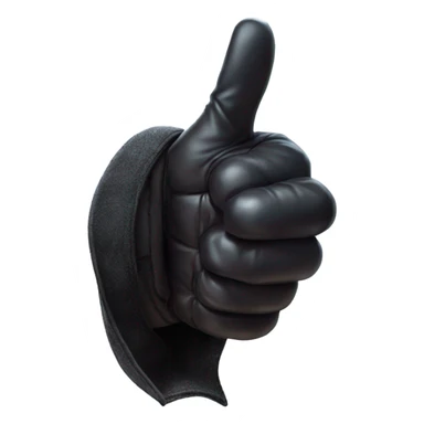 thumb up, gothic glove, magical style sticker