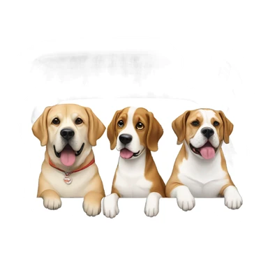 Dogs driving a Tacoma  sticker