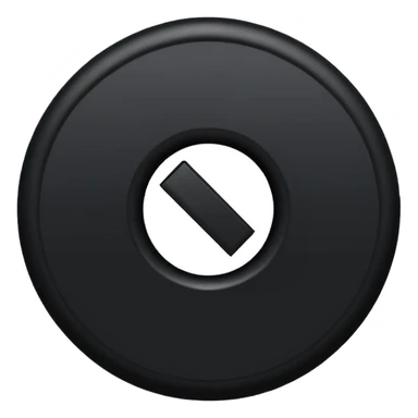 bir siyah içi boş yuvarlak içinede siyah bir artı ama artının o uçları yuvarlağı içinden azıcıkçıksın sticker