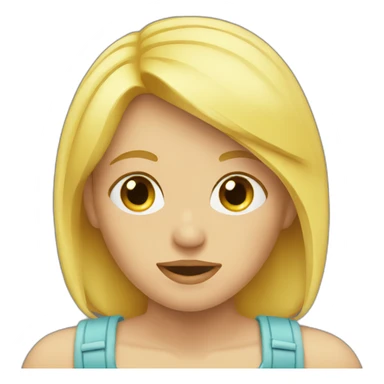 blond en train de pleurer sticker