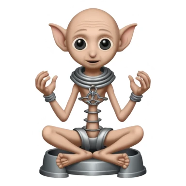 Dobby in chastity cage sticker