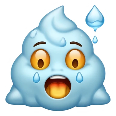 ice emoji, hot , vomit , crying emoji and happy sticker