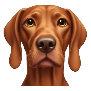 Aging Vizsla dog.  sticker