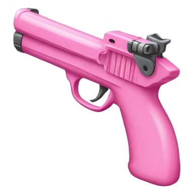 pink gun with a bow sticker