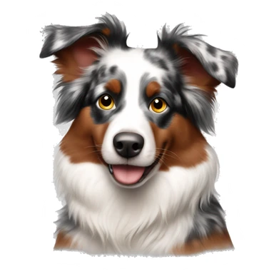 Mini Aussie red Merle sticker