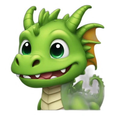 Cute dragon richman sticker