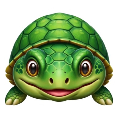 Turtle sticking its tongue out  sticker