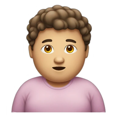 A person who is fat sticker