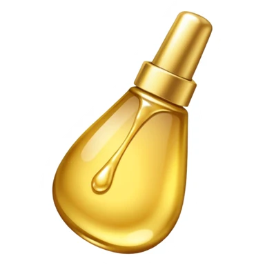 Gold drop of nail polish   sticker