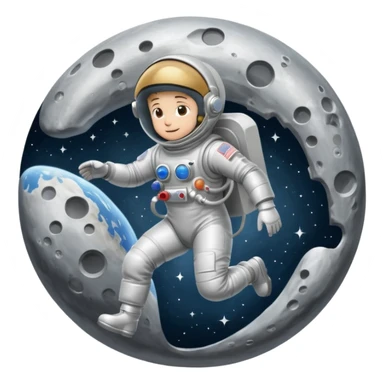 Moon Walk sticker