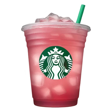 pink iced tea Starbucks drink sticker