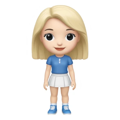 Fanko Pop Figure girl full body sticker