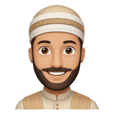 happy muslim man sticker
