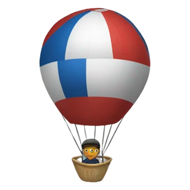 mbappe dans une mongolfiere sticker