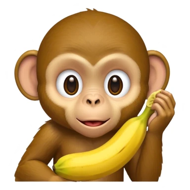retarded looking monkey sucking a banana sticker