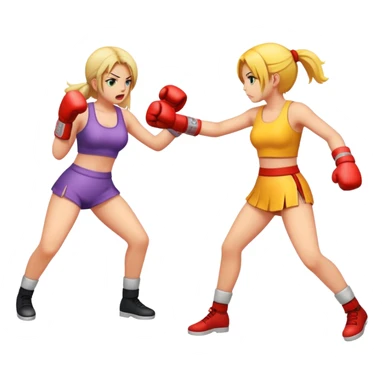 Girl fight  sticker