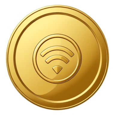 wifi money coin sticker