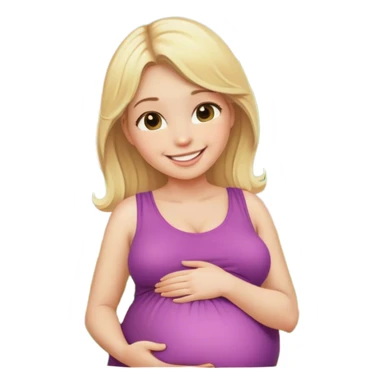 blonde girl pregnant smiling outdoors sticker