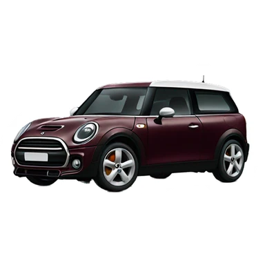 Maroon mini clubman sticker