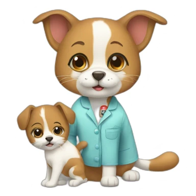 pets in clinic sticker