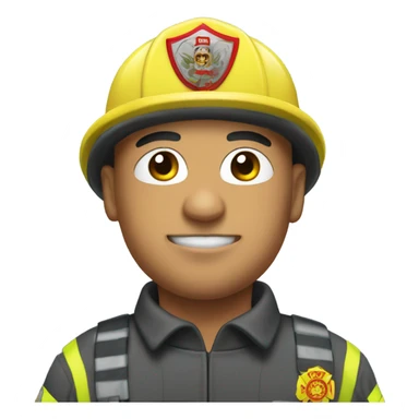 Bald headed Mexican fireman sticker