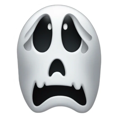 Ghost face from scream sticker